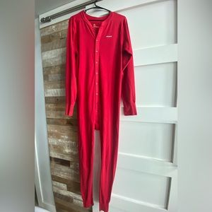 Carhartt One Piece Union Suit Long Johns Red Size Large